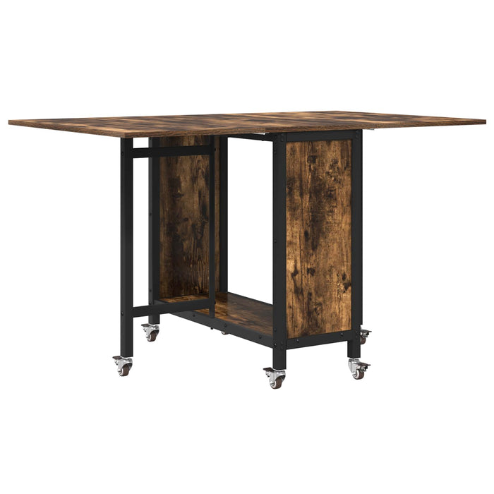 Masă de dining pliabilă cu rotițe 130 x 80 x 76,5 cm otel PB - WALTI WALTI