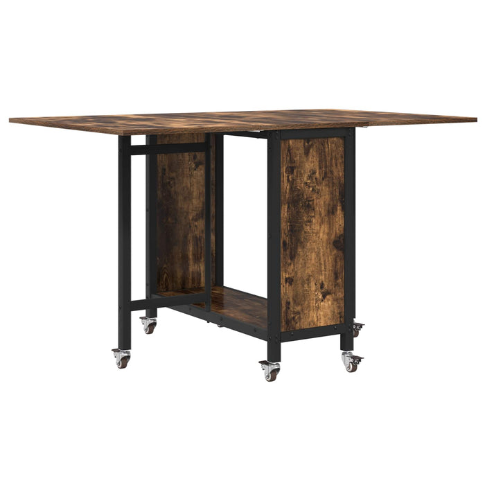 Masă de dining pliabilă cu rotițe 130 x 80 x 76,5 cm otel PB - WALTI WALTI