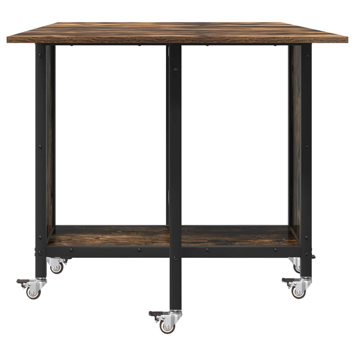 Masă de dining pliabilă cu rotițe 130 x 80 x 76,5 cm otel PB - WALTI WALTI
