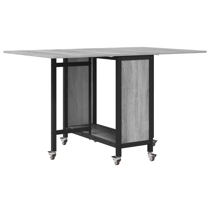 Masă de dining pliabilă cu rotițe 130 x 80 x 76,5 cm otel PB - WALTI WALTI