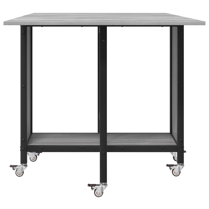 Masă de dining pliabilă cu rotițe 130 x 80 x 76,5 cm otel PB - WALTI WALTI