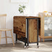 Masă de dining pliabilă cu rotițe 130 x 80 x 76,5 cm otel PB - WALTI WALTI