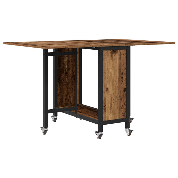 Masă de dining pliabilă cu rotițe 130 x 80 x 76,5 cm otel PB - WALTI WALTI