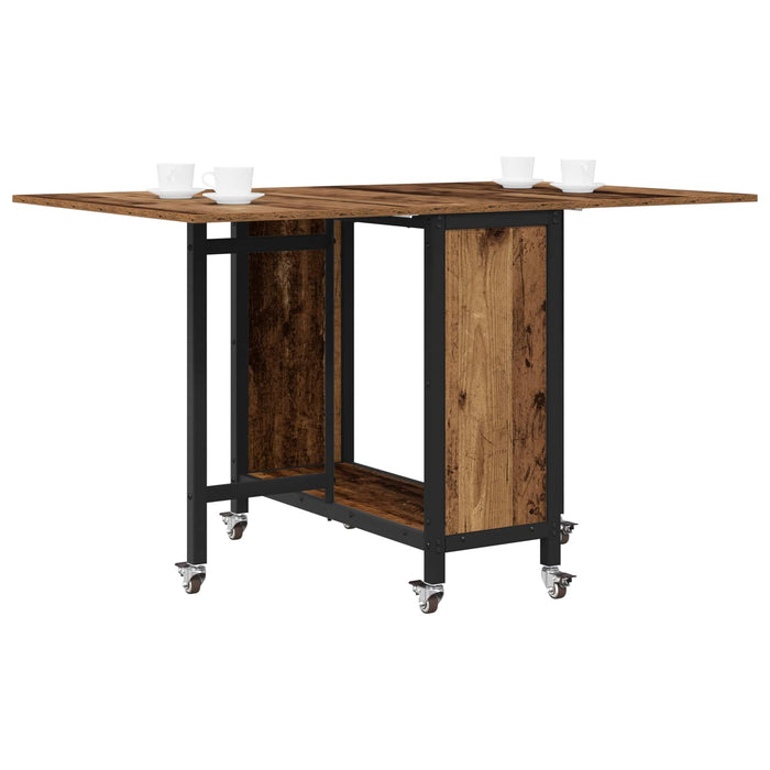 Masă de dining pliabilă cu rotițe 130 x 80 x 76,5 cm otel PB - WALTI WALTI