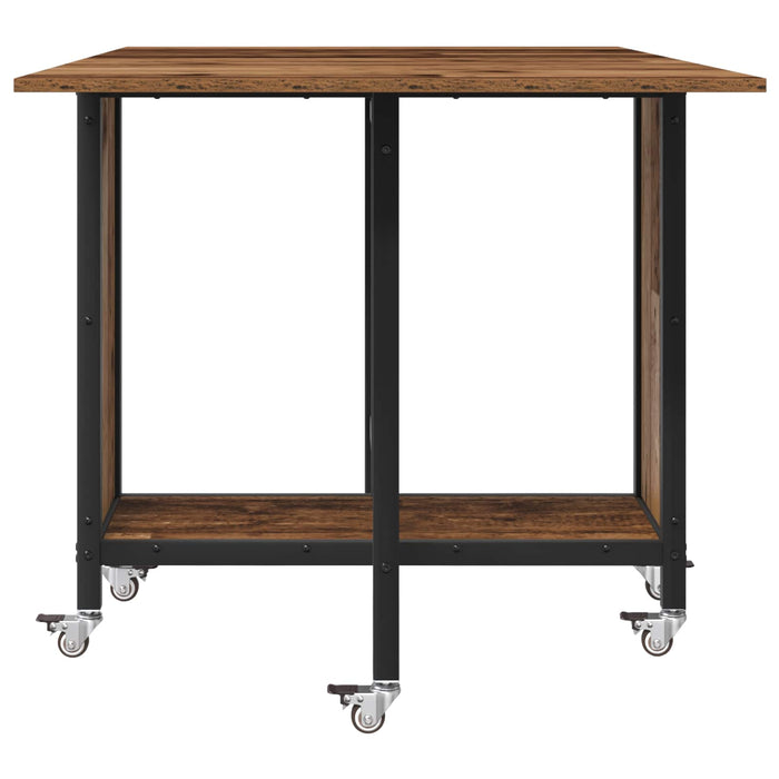 Masă de dining pliabilă cu rotițe 130 x 80 x 76,5 cm otel PB - WALTI WALTI