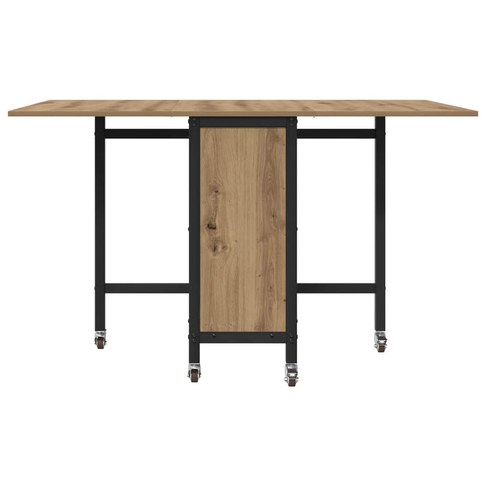 Masă de dining pliabilă cu rotițe 130 x 80 x 76,5 cm otel PB - WALTI WALTI