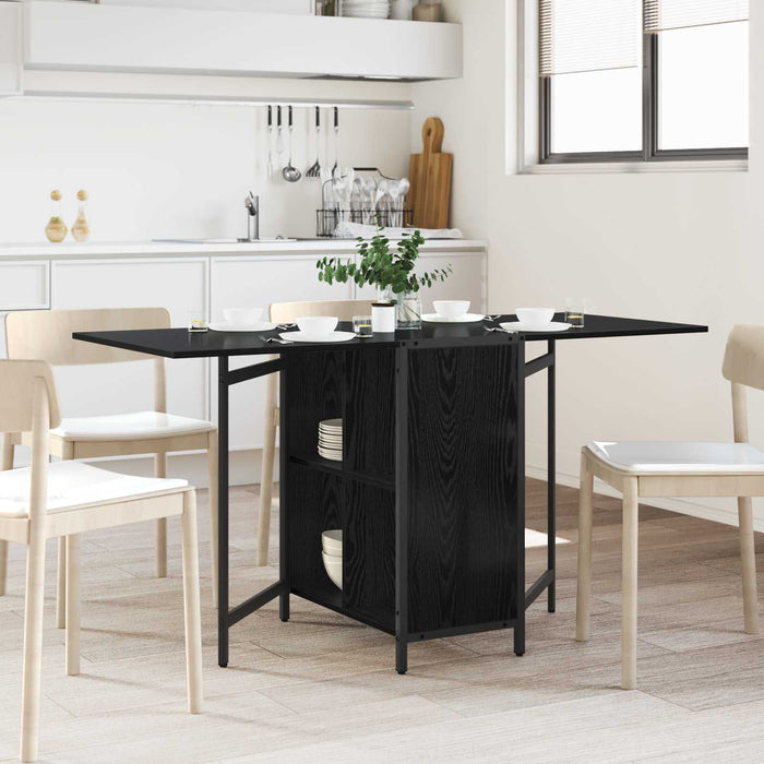 Masă de dining 144 x 60 x 75 cm Lemn prelucrat Stejar Negru - WALTI WALTI