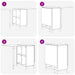 Masă de dining 144 x 60 x 75 cm Lemn prelucrat Sonoma gri - WALTI WALTI