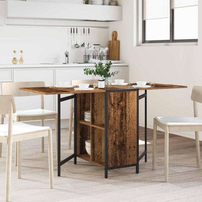 Masă de dining 144 x 60 x 75 cm Lemn prelucrat Lemn vechi - WALTI WALTI