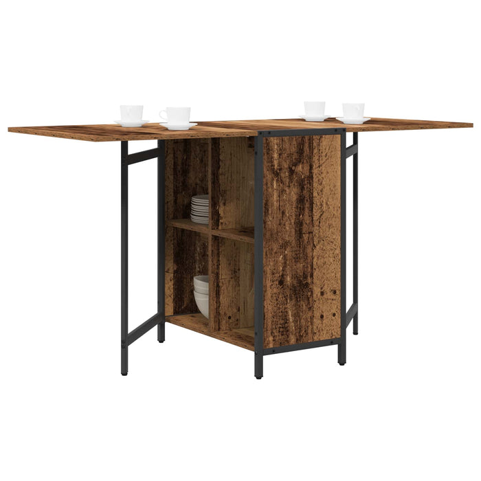 Masă de dining 144 x 60 x 75 cm Lemn prelucrat Lemn vechi - WALTI WALTI