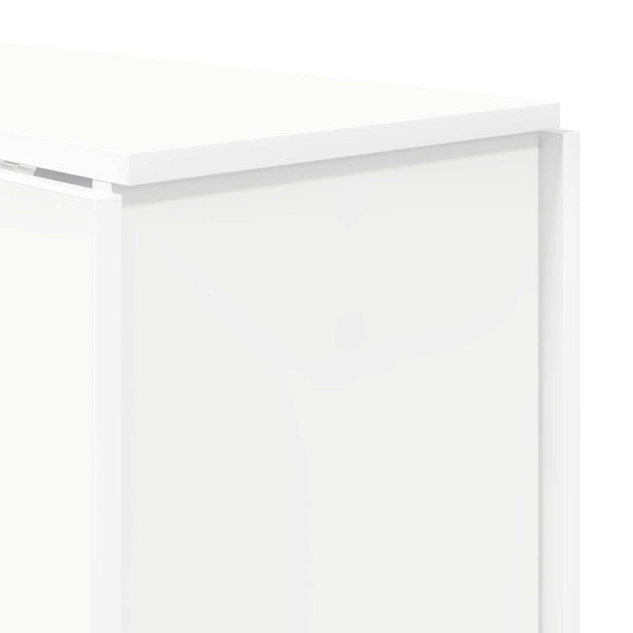 Masă de dining 138 x 70 x 73,5 cm Lemn prelucrat Alb - WALTI WALTI
