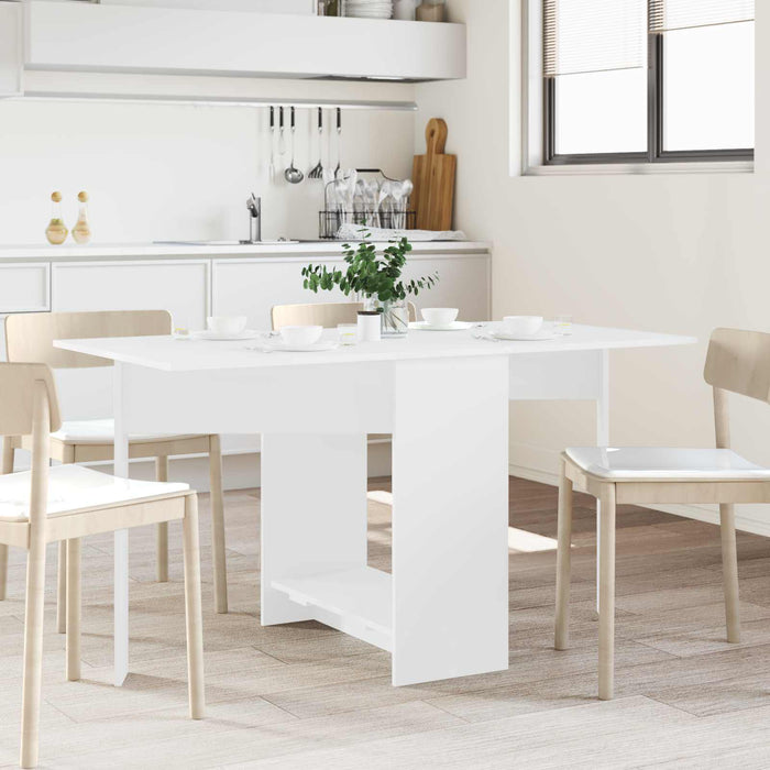 Masă de dining 138 x 70 x 73,5 cm Lemn prelucrat Alb - WALTI WALTI