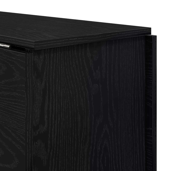 Masă de dining 138 x 70 x 73,5 cm Lemn prelucrat Stejar Negru - WALTI WALTI