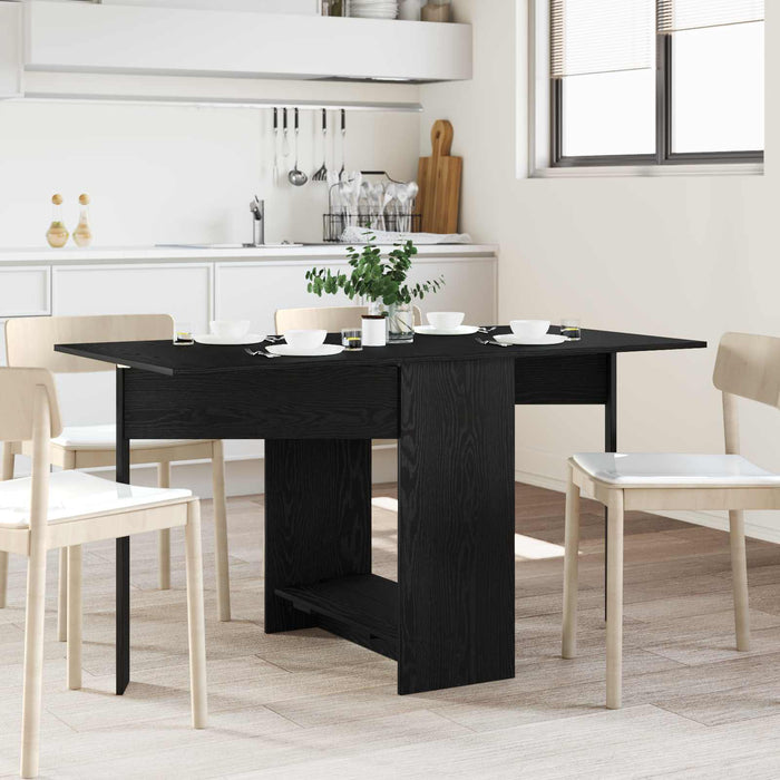 Masă de dining 138 x 70 x 73,5 cm Lemn prelucrat Stejar Negru - WALTI WALTI