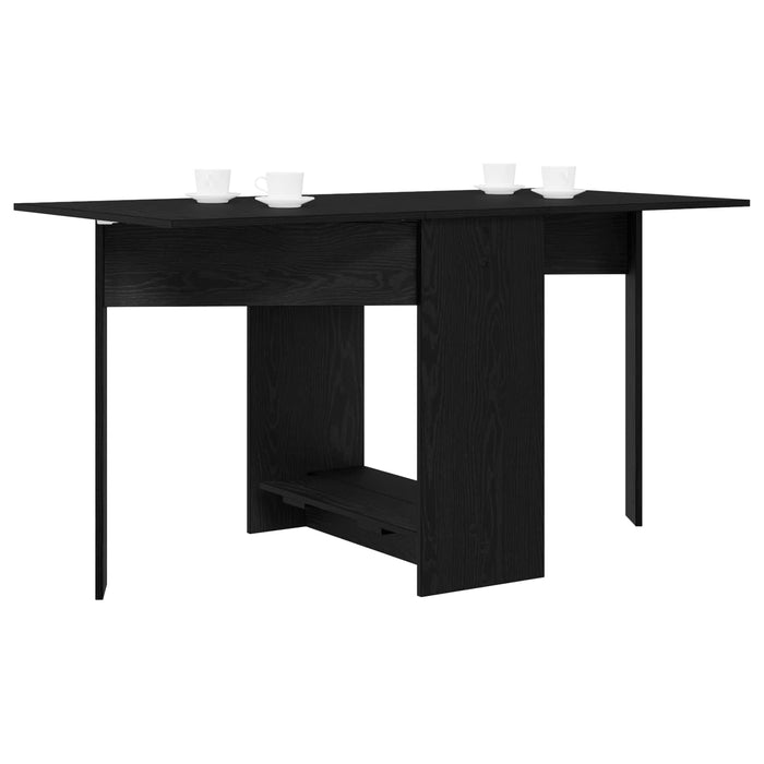 Masă de dining 138 x 70 x 73,5 cm Lemn prelucrat Stejar Negru - WALTI WALTI