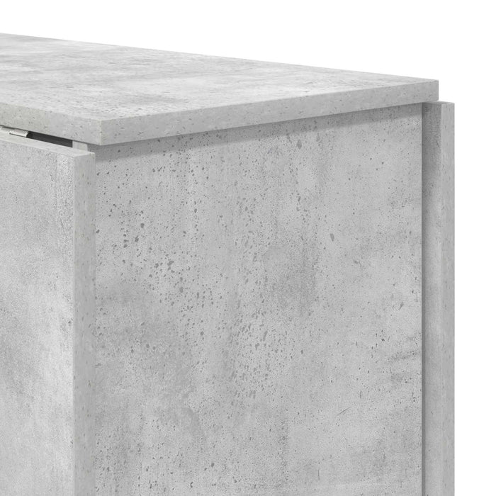 Masă de dining 138 x 70 x 73,5 cm Lemn prelucrat Gri Beton - WALTI WALTI