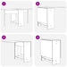 Masă de dining 138 x 70 x 73,5 cm Lemn prelucrat - WALTI WALTI