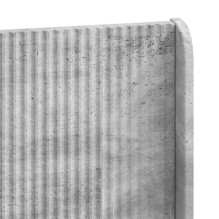 Tăblie cap Gri Beton Lemn prelucrat WALTI