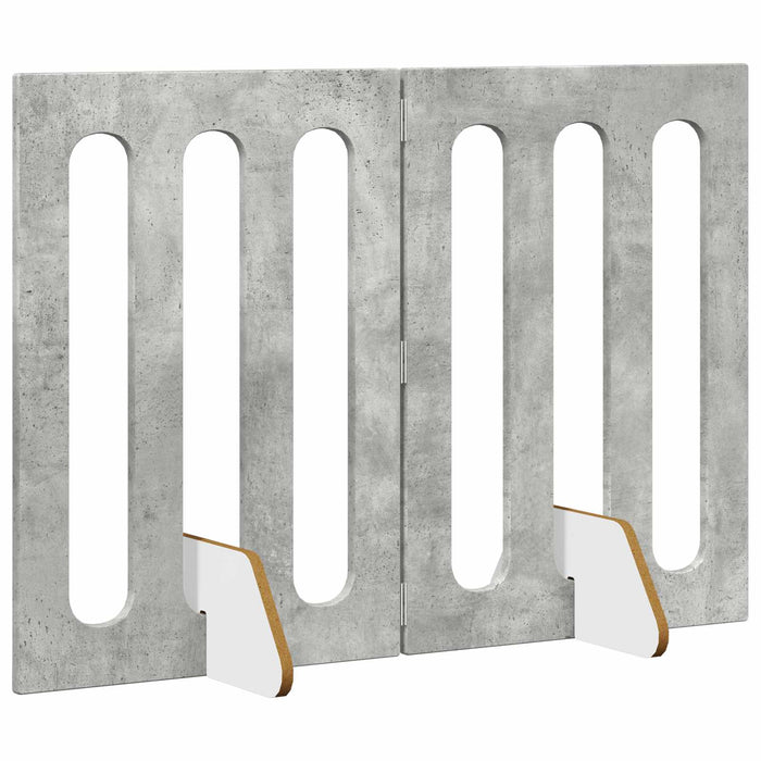 Țarc pliabil pentru animale de companie 2 pcs Gri Beton WALTI