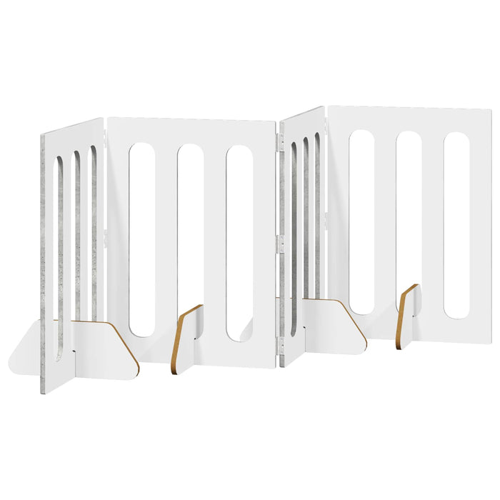 Țarc pliabil pentru animale de companie 4 pcs Gri Beton WALTI