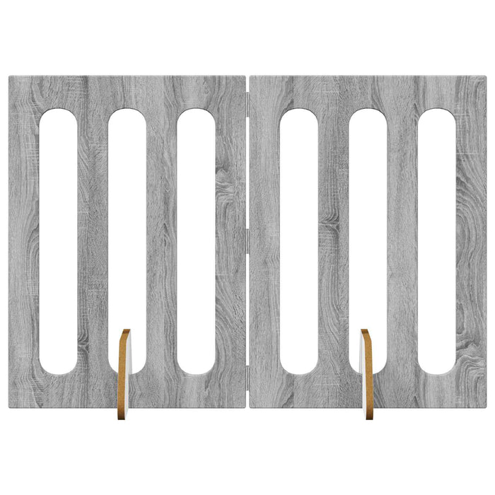 Țarc pliabil pentru animale de companie 2 pcs Sonoma gri WALTI