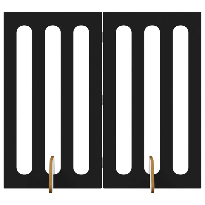 Țarc pliabil pentru animale de companie 2 pcs Stejar Negru - WALTI WALTI