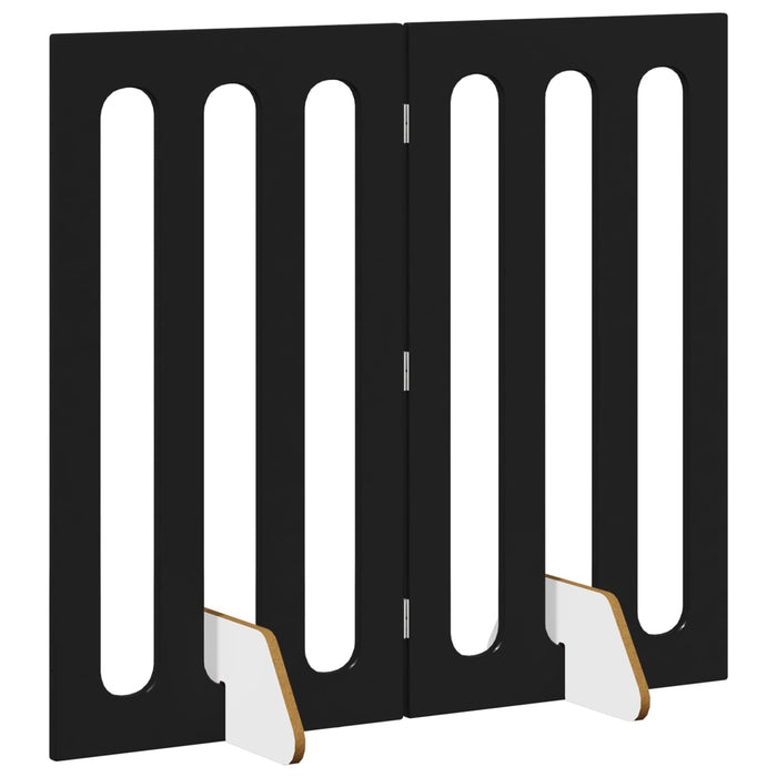 Țarc pliabil pentru animale de companie 2 pcs Stejar Negru - WALTI WALTI