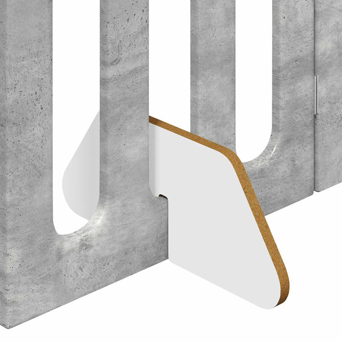 Țarc pliabil pentru animale de companie 2 pcs Gri Beton WALTI
