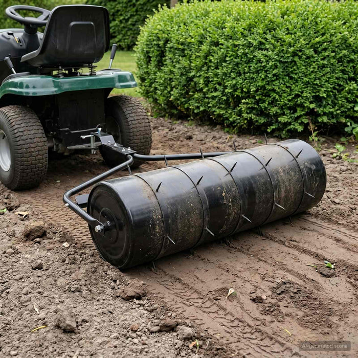 Rola de gazon cu aerator și cleme Ø 30 x 90 cm Oțel - WALTI WALTI
