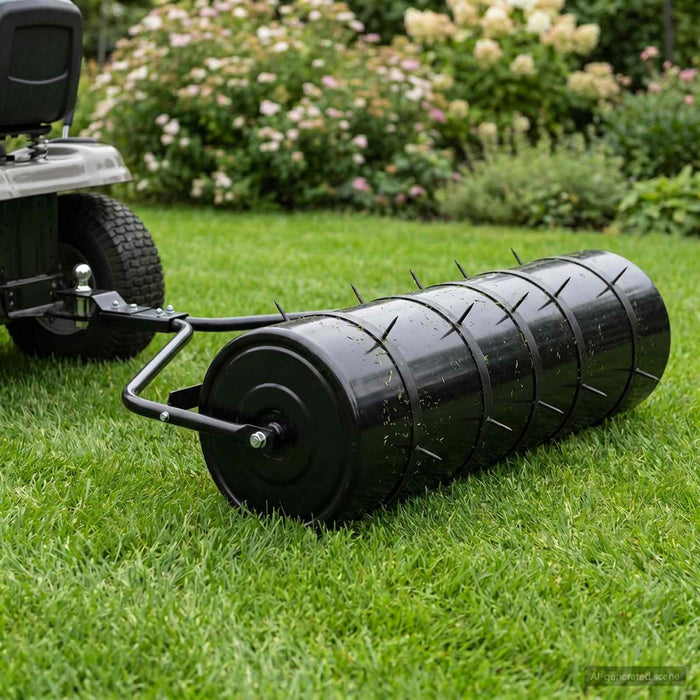 Rola de gazon cu aerator și cleme Ø 30 x 90 cm Oțel - WALTI WALTI
