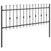 Gard cu țărușe Negru 200 x 130 cm Oțel vopsit electrostatic - WALTI WALTI