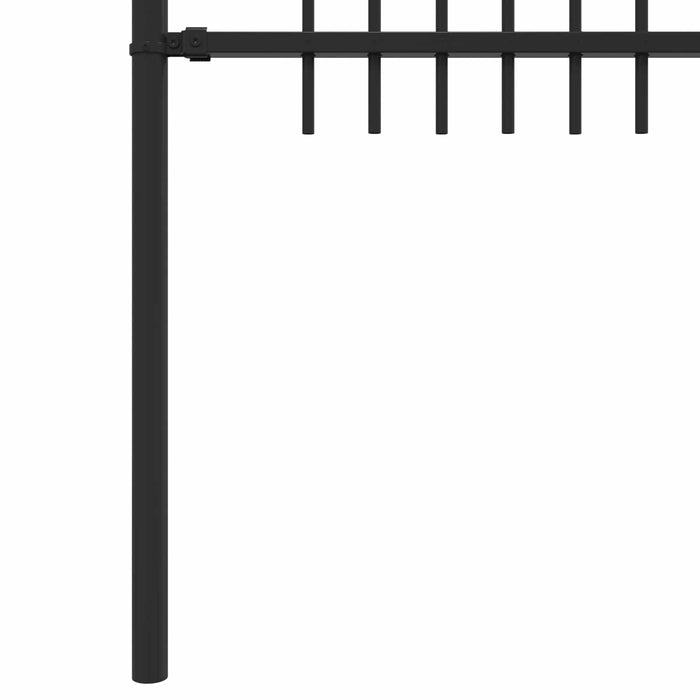 Gard Arcuș cu Vârfuri Negru 200 x 150 cm - WALTI WALTI