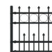 Gard Spike Ring Negru 200 x 130 cm Oțel vopsit electrostatic - WALTI WALTI