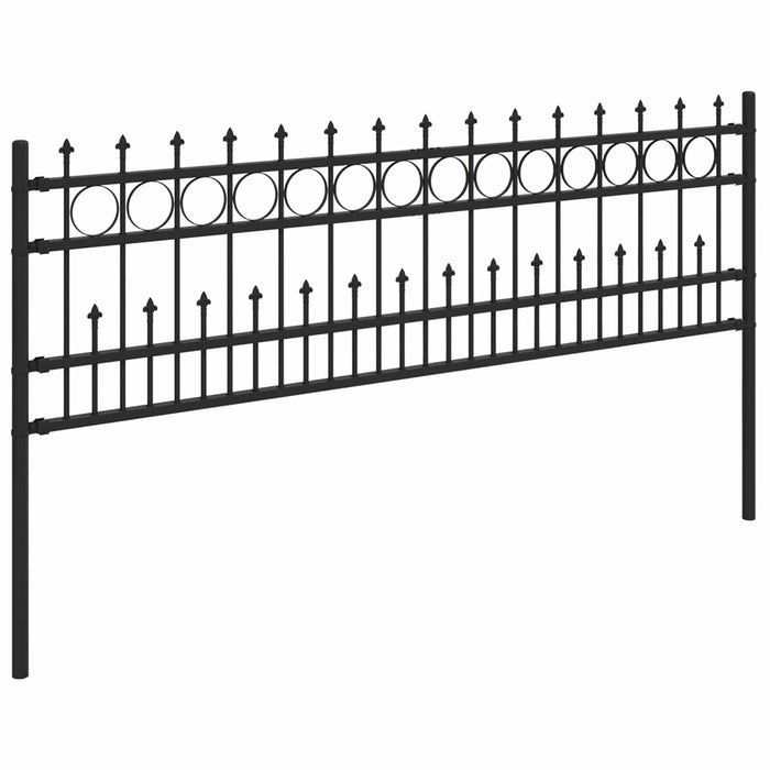 Gard Spike Ring Negru 200 x 130 cm Oțel vopsit electrostatic - WALTI WALTI