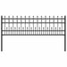 Gard Spike Ring Negru 200 x 130 cm Oțel vopsit electrostatic - WALTI WALTI