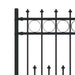 Gard Spike Ring Negru 200 x 130 cm Oțel vopsit electrostatic - WALTI WALTI