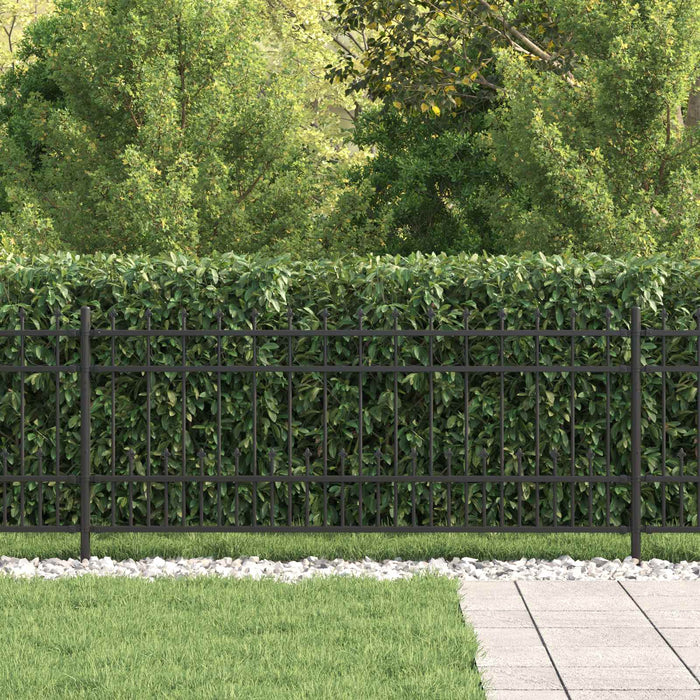 Gard Spike Ring Negru 200 x 130 cm Oțel vopsit electrostatic - WALTI WALTI