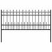 Gard Spike Ring Negru 200 x 130 cm Oțel vopsit electrostatic - WALTI WALTI