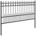 Gard Spike Ring Negru 200 x 150 cm Oțel vopsit electrostatic - WALTI WALTI