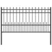 Gard Spike Ring Negru 200 x 150 cm Oțel vopsit electrostatic - WALTI WALTI