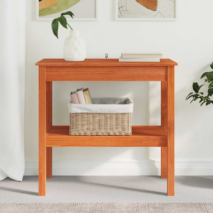 Masă de consolă Maro Ceară 80 x 40 x 75 cm Lemn masiv de pin - WALTI WALTI