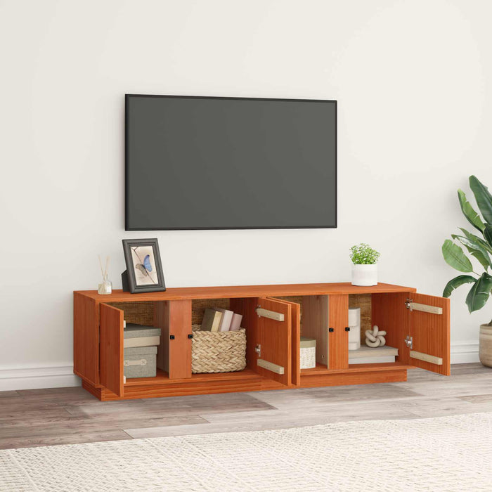 Cabinet TV Maro Ceară 140 x 40 x 40 cm Lemn masiv de pin - WALTI WALTI