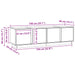 Cabinet TV Maro Ceară 140 x 40 x 40 cm Lemn masiv de pin - WALTI WALTI