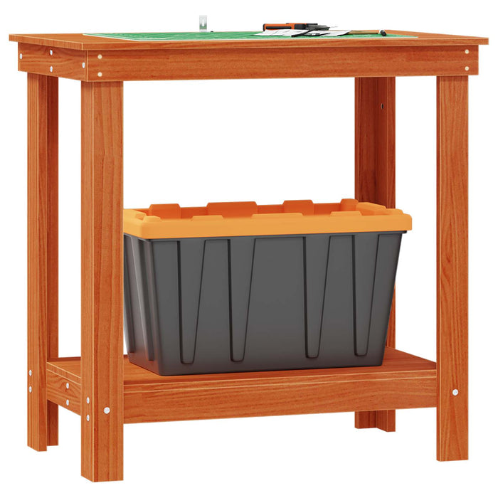 Banc de lucru Maro Ceară 80 x 50 x 80 cm Lemn masiv de pin - WALTI WALTI