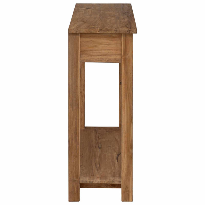 Masă de consolă natural 90 x 30 x 80 cm Lemn solid de tec WALTI