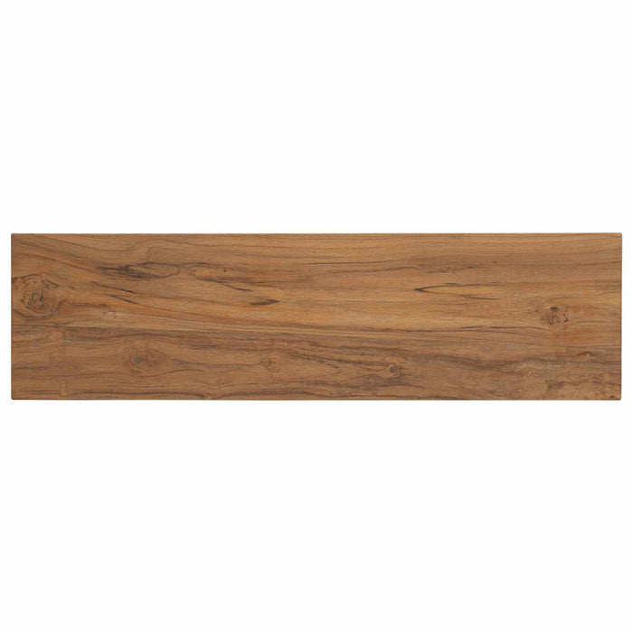 Masă de consolă natural 110 x 30 x 80 cm Lemn solid de tec WALTI