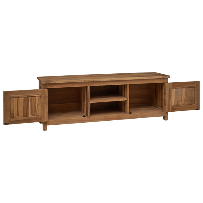 Comodă TV 110 x 30 x 40 cm natural Lemn solid de tec WALTI