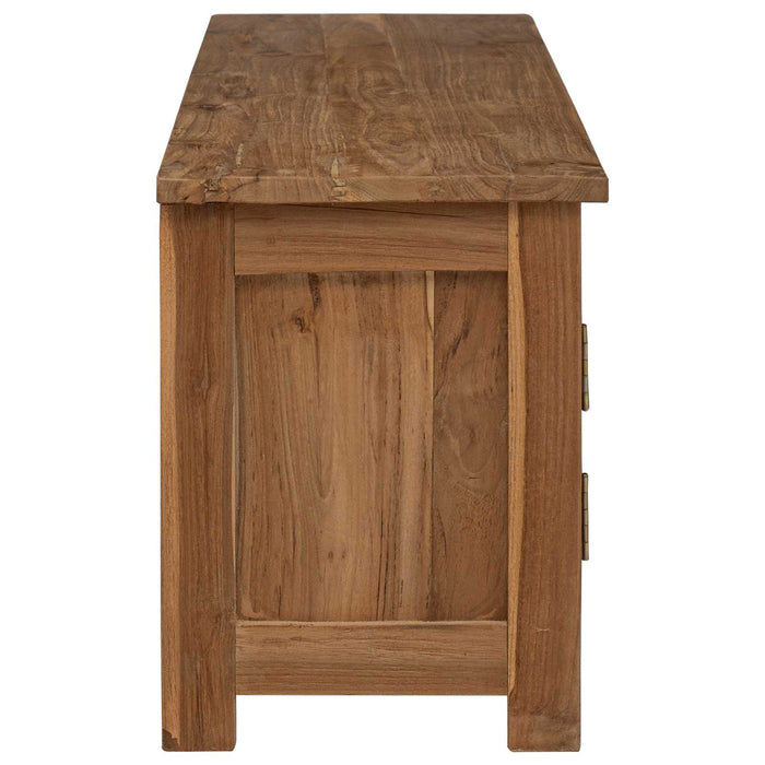 Comodă TV 110 x 30 x 40 cm natural Lemn solid de tec WALTI