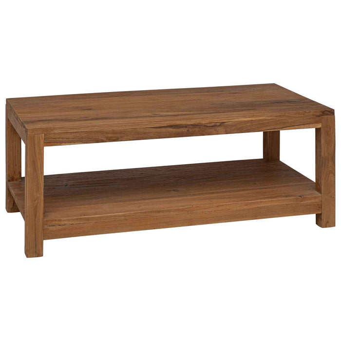 Masă de cafea natural 100 x 50 x 40 cm Lemn solid de tec WALTI
