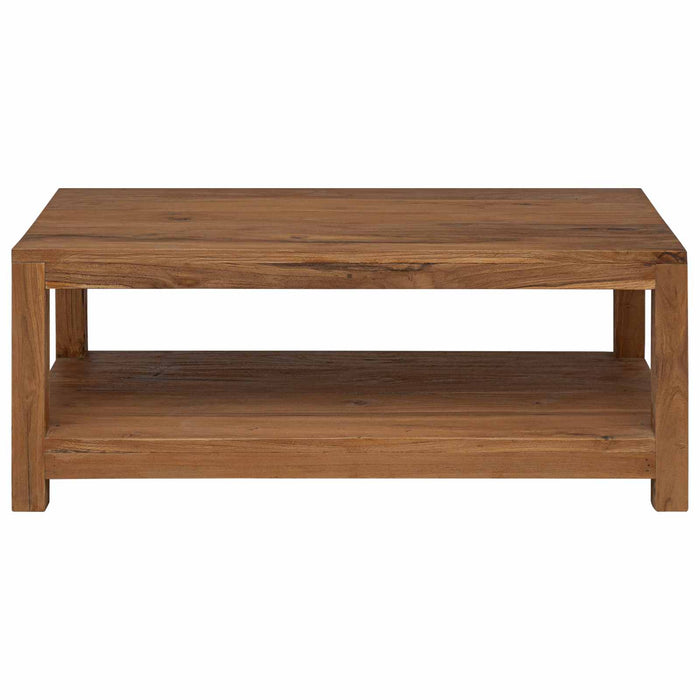 Masă de cafea natural 100 x 50 x 40 cm Lemn solid de tec WALTI